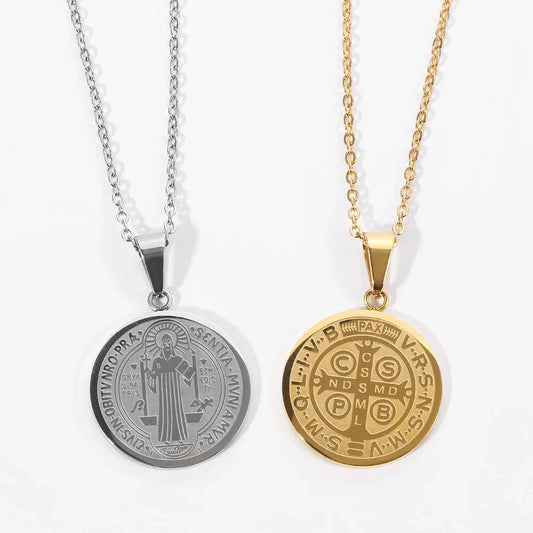San Benito Medal Pendant Necklace